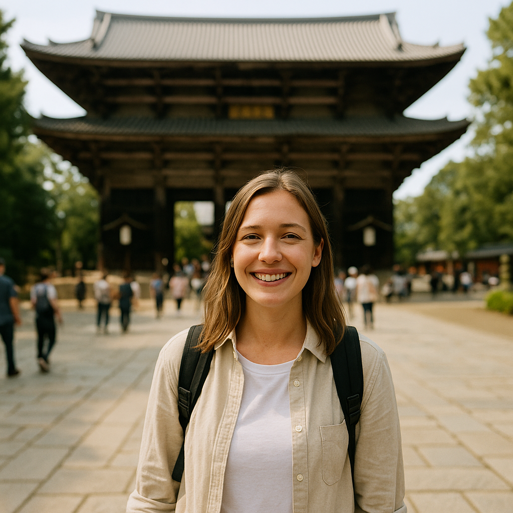 I went to a temple in Japan.
